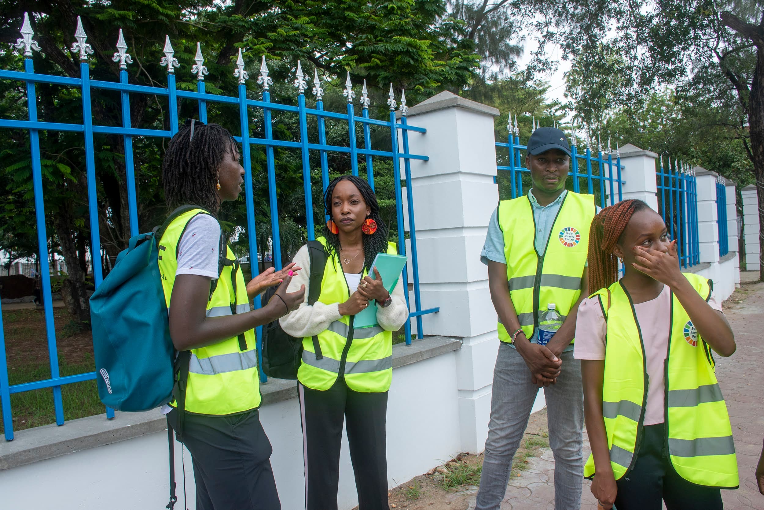 ARUSi team delivering a road safety program in the field.