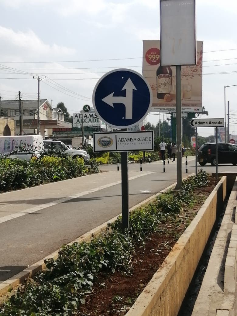 Human roadside intervention context along Ngong Road in Nairobi.